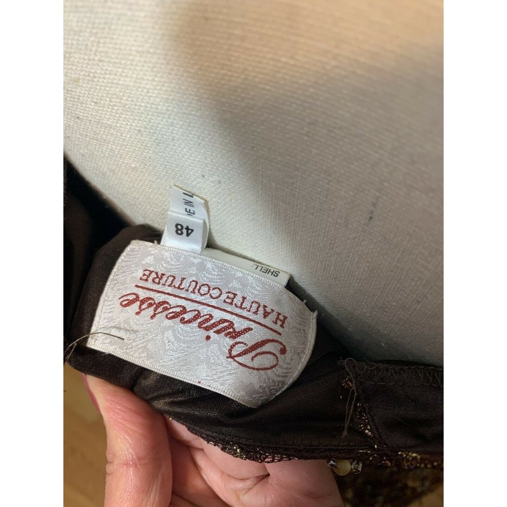 Princess Haute Couture Size 18 Gown Dress Beaded - Picture 9 of 10